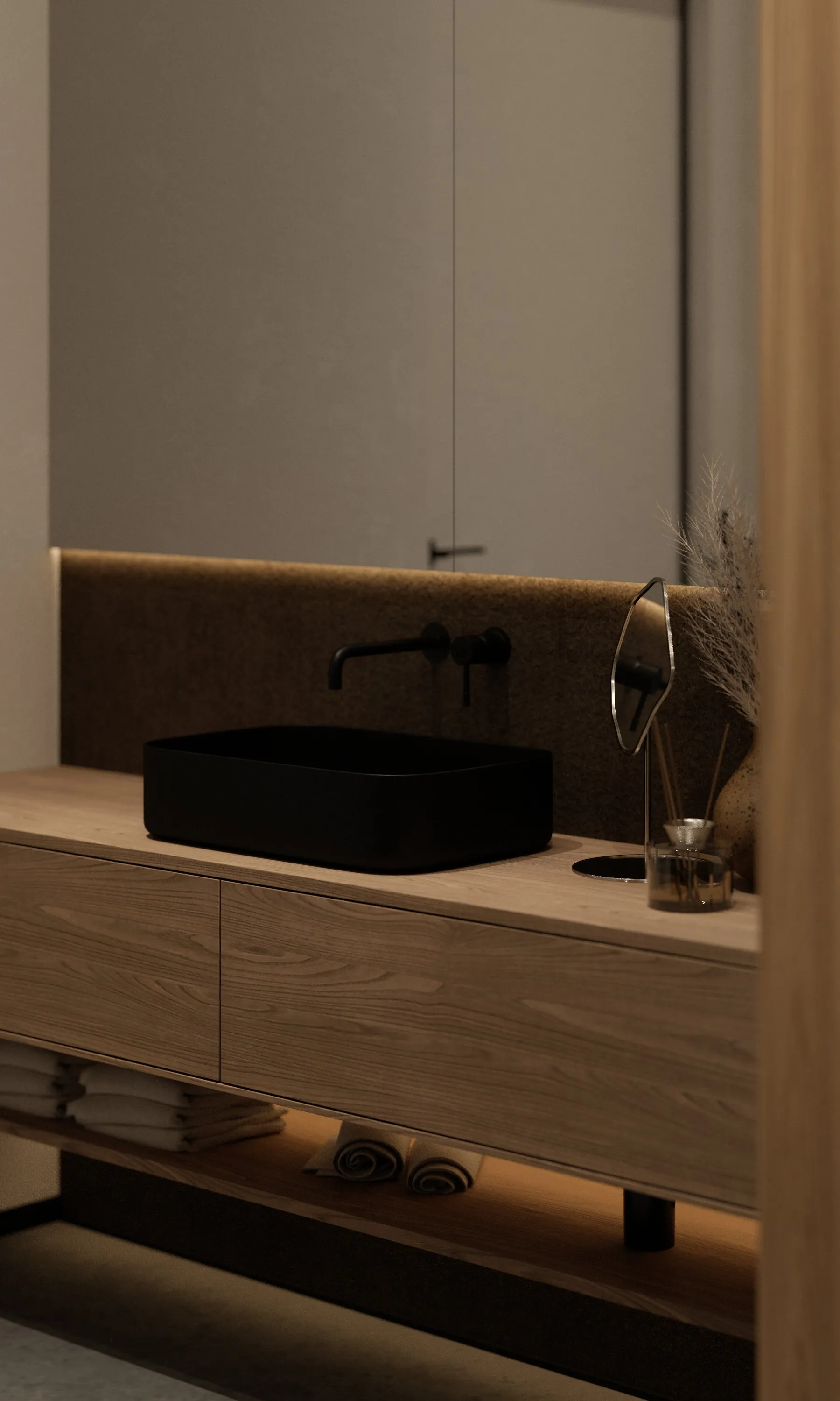 Bathrooms · wall-hung sanitaryware and matte finishes — 3