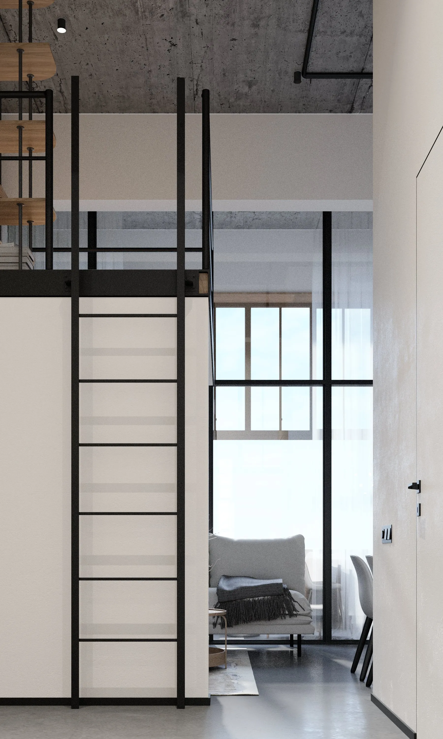 Living · vertical light — 1